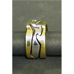 Ring, 3 pieces, Gold 18 k, Georg Jensen, Danmark, "Fusion", 5.000,...