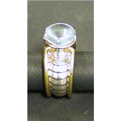 Ring, Gold 18 k with large aquamarin, George Jensen, Denmark, 7.000,...