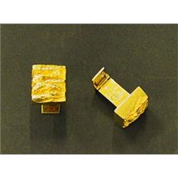 Cuff-links, Gold 18 k, Björn Weckström, Lapponia, Finland, 2.000,...
