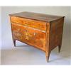 Image 1 : Chest of drawers, Veneer in walnut, Italy, late 18th century, height 89 cm; minor veneer defect...