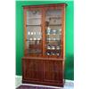 Image 1 : Book cupboard, Polished pyramid mahogany, 1840s, height 239 cm, 135 x 50 cm, 12.000,...