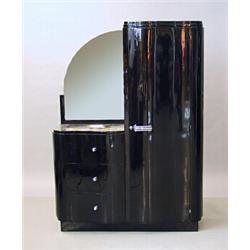 Cupboard, Art deco, probably Germany, height 179 cm, 130 x 48 cm, 5.000,...