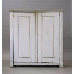 Side-board, Painted pine, gustavian, Sweden, early 19th century, height 120 cm, 110 x 40 cm, ...