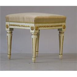 Tabouret, Gustavian, painted and bronzed, 4.000,...