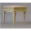 Image 1 : Tabouret, Gustavian, painted and bronzed, 4.000,...