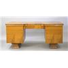 Image 1 : Writing desk, Elm, art deco, height 78 cm, 170 x 80 cm; fittings missing, 15.000,...