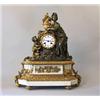 Image 1 : Mantle clock, Gilded and patinated bronze, signed R Amic Paris, height 54 cm; pendulum missing...