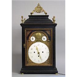 Library clock, Baroque, signed Florian Waber in Graz, height 58 cm, 25.000,...