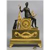 Image 1 : Mantle clock, Gilded and patinated bronze, Empire, France, height 46 cm, 20.000,...