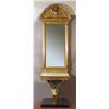 Image 1 : Console table with mirror, Empire, 1820s, height 83 cm, 75,5 x 40 cm, measurments of the mirror...