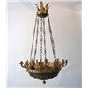 Image 1 : Hanging light, Gilded and patinated bronze, Empire, height 110 cm, 50.000,...