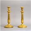 Image 1 : Candlesticks, 1 pair, Gilded bronze, Late Empire, France, 19th century, height 34 cm, 20.000...
