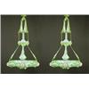 Image 1 : A pair of chandelliers, Patinated bronze, art-nouveau, ca 1900, height 105 cm, 10.000,...