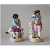 Image 1 : Figures, 2 items, China, Meissen, Germany, height 15,5 and 13,5 cm; damages and repairsings, ...