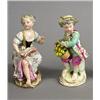 Image 1 : Figures, 2 items, China, Meissen, Germany, height 13 cm; repairs, minor nicks, 2.000,...