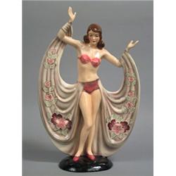 Figure, China, art deco, Austria, 1920s, height 40 cm; minor colourloss, nicked finger, 3.000...