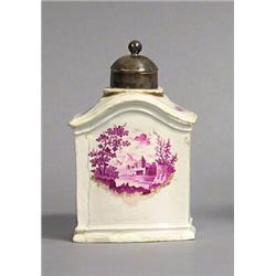 Tea box, China, Meissen, Germany, 19th century, height 13 cm; nicks, cracks and repairs, 1.00...