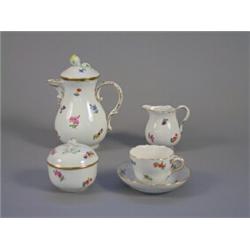 Mocha service 9 items, China, Meissen, Germany, 3rd grade, 3.000,...