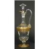 Image 1 : Wine carafe, Glass, St Louis, France, gilded, height 39 cm, 1.500,...