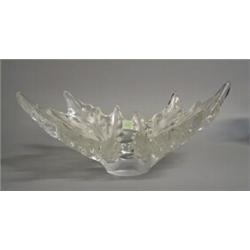 Dish bowl, Kristall, Lalique, France, stamped: Lalique France, length 45,5 cm, 2.000,...