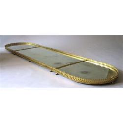 Plat de ménage, Brass, Empire style, 19th century, lenght 239 cm, width 58 cm, 25.000,...