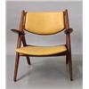 Image 1 : Easychair, Teak and leather, designed by Hans J. Wegner 1951, made by Carl Hansen, Denmark, 7...
