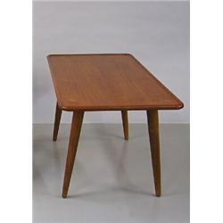 Coffee table, Solid teak, Hans J. Wegner, Denmark, 1950s, made by Andreas Tuck, 4.000,...