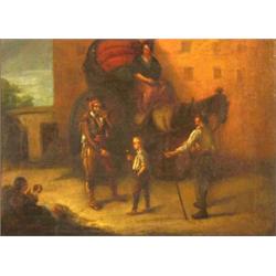 Unknown artist, Oil on canvas, relined, 19th century, spanish, , 44 x 61 cm; restored, 8.000...