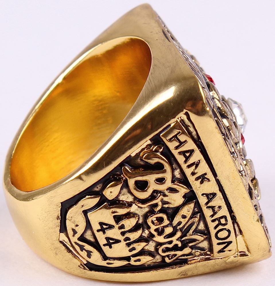 Hank Aaron Braves High Quality Replica 1957 World Series Championship Ring