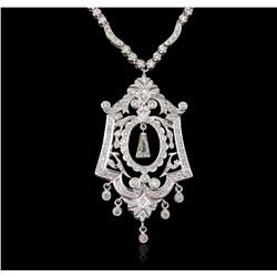 14KT White Gold 2.13ctw Diamond Necklace