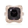 Image 2 : 14KT Rose Gold 15.00ct Spinel and Diamond Ring