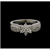 Image 1 : 0.57ctw Diamond Ring - 14KT White Gold