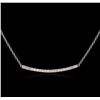 Image 2 : 14KT White Gold 0.84ctw Diamond Necklace