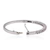 Image 3 : 14KT White Gold 2.52ctw Diamond Bangle Bracelet
