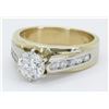 Image 2 : EGL Certified 1.40ctw Diamond Ring - 14K Yellow Gold