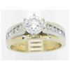 Image 5 : EGL Certified 1.40ctw Diamond Ring - 14K Yellow Gold