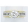 Image 6 : EGL Certified 1.40ctw Diamond Ring - 14K Yellow Gold