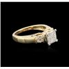 Image 1 : 14KT Yellow Gold 0.56ctw Diamond Ring
