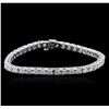 Image 1 : 14KT White Gold 4.75ctw Diamond Tennis Bracelet