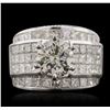 Image 1 : 18KT White Gold 4.64ctw Diamond Ring