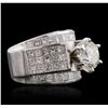 Image 2 : 18KT White Gold 4.64ctw Diamond Ring