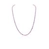 Image 2 : 14KT White Gold 14.08ctw Pink Sapphire and Diamond Necklace