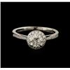 Image 1 : 18KT White Gold 1.38ctw Diamond Ring