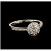 Image 2 : 18KT White Gold 1.38ctw Diamond Ring