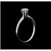 Image 3 : 14KT White Gold 0.51ct Diamond Solitaire Ring