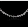 Image 1 : 14KT White Gold 19.68ctw Diamond Necklace