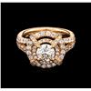 Image 1 : 2.06ctw Diamond Ring - 14KT Rose Gold