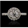 Image 1 : 14KT White Gold 1.71ctw Diamond Ring