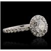 Image 2 : 14KT White Gold 1.71ctw Diamond Ring
