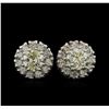 Image 1 : 18KT White Gold 1.36ctw Diamond Stud Earrings